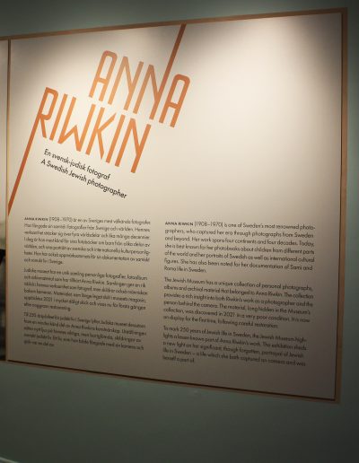 Utställningen "Anna Riwkin – en svensk-judisk fotograf". Foto: Marcus Rist/Judiska museet